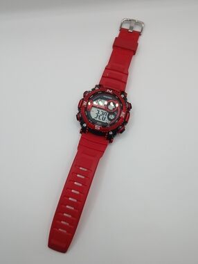 Armitron Sport Men's Digital Red Chronograph Resin Strap Watch, 40/8284/Working‎